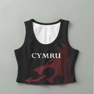 Team Version - Black - Cropped Tank